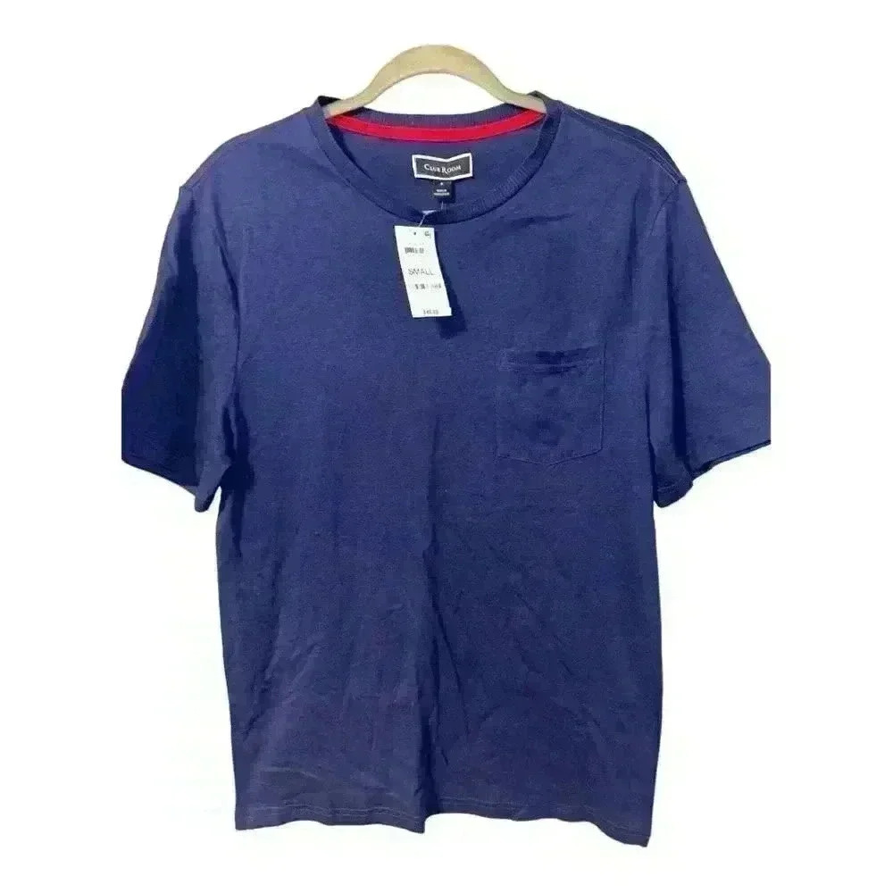 Club Room Men's Blue Lounge T-Shirt, Small